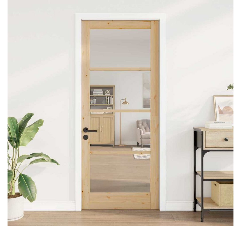 vidaXL Zimmertür Innentür mit Glas ORKDAL 86x211x4 cm aus massivem Kiefernholz vidaXL Zimmertür Innentür mit Glas ORKDAL 86x211x4 cm aus massivem Kiefernholz von vidaXL