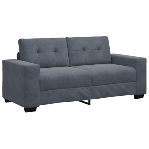 vidaXL Zweisitzer-Sofa Dunkelgrau 140 cm Samt von vidaXL