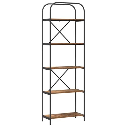 vidaXL modernes Bücherregal - freistehendes Regal für dein Wohnzimmer. Aus Holz, rechteckiger Stauraum für Deko und Präsentation. Perfekter Buch-Organizer für deine Heimbibliothek. von vidaXL