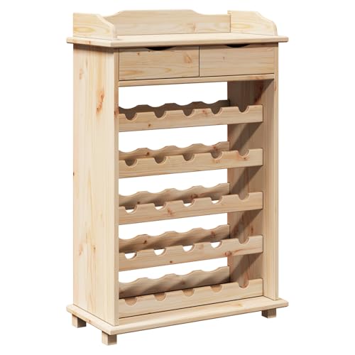 vidaXL natürlicher Schrank aus Massivkiefer mit 2 Schubläden für Wohn- und Küchenlagerung, platzsparendes Design, moderner Stil vidaXL natürlicher Schrank aus Massivkiefer mit 2 Schubläden für Wohn- und Küchenlagerung, platzsparendes Design, moderner Stil von vidaXL