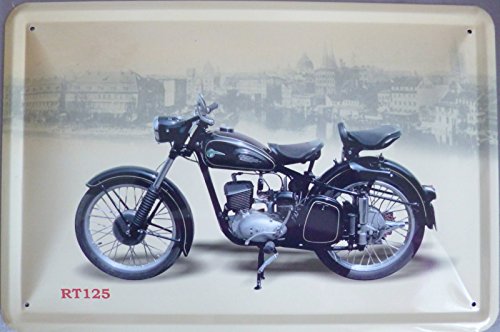 Blechschild Schild 20x30cm gewölbt - RT 125 Motorrad DDR Ostalgie von vielesguenstig-2013