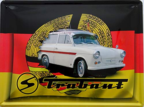 Schild Blechschild 30x40cm Trabant 500 Trabi Rennpappe DDR Ostalgie Pappe Auto von vielesguenstig-2013