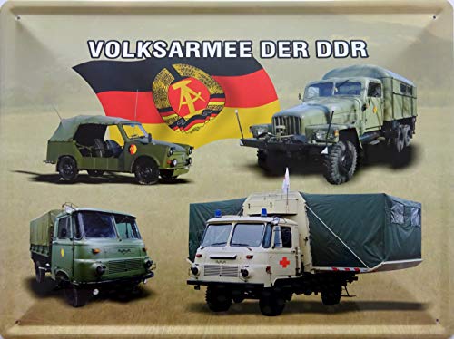 Schild Blechschild 30x40cm Volksarmee der DDR Trabant Kübel G5 Robur Milität LKW von vielesguenstig-2013