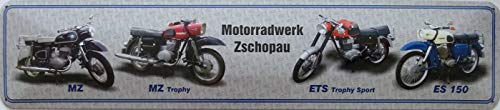 Schild Blechschild Strassenschild Motorradwerk Zschopau MZ ETS ES von vielesguenstig-2013