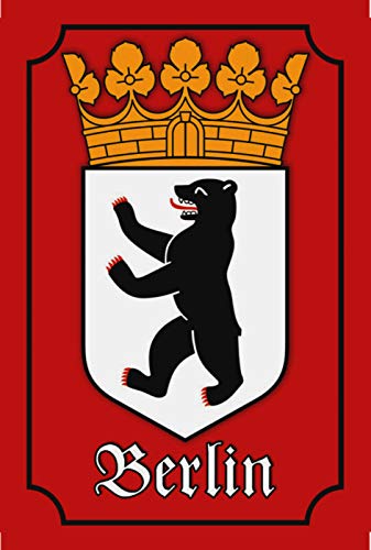 vielesguenstig-2013 Blechschild Schild 20x30cm - Berlin Wappen Bär Stadt Hauptstadt von vielesguenstig-2013