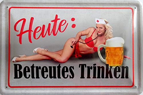 vielesguenstig-2013 Blechschild Schild 20x30cm - Heute betreutes Trinken feiern Party Krankenschwester vielesguenstig-2013 Blechschild Schild 20x30cm - Heute betreutes Trinken feiern Party Krankenschwester von vielesguenstig-2013