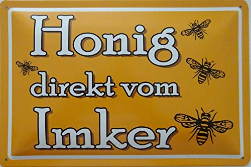 vielesguenstig-2013 Blechschild Schild 20x30cm - Honig direkt vom Imker Bienen von vielesguenstig-2013