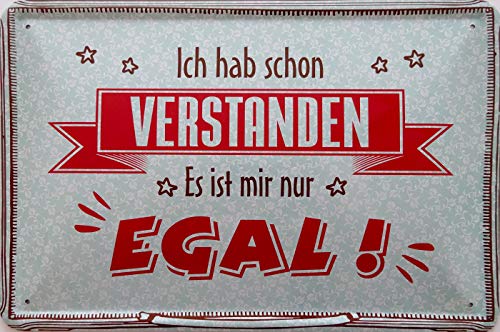 vielesguenstig-2013 Blechschild Schild 20x30cm - Ich hab Schon verstanden es ist Mir nur egal Job Chef Vintage von vielesguenstig-2013