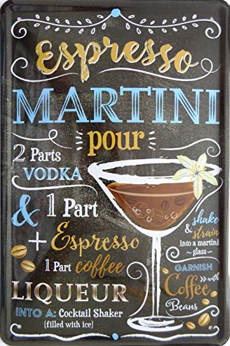 vielesguenstig-2013 Blechschild Schild - Espresso Martini Cocktain Drink Bar Kneipe Rezept Vintage vielesguenstig-2013 Blechschild Schild - Espresso Martini Cocktain Drink Bar Kneipe Rezept Vintage von vielesguenstig-2013