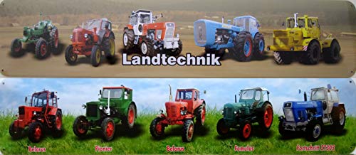 vielesguenstig-2013 Schild Blechschild Strassenschild 2er Set Traktor Belaus Famulus Pionier Fortschritt ZT303 RS09 K700 Dutra von vielesguenstig-2013