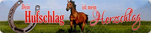 vielesguenstig-2013 Schild Blechschild Strassenschild Dein Hufschlag ist Mein Herzschlag Pferd reiten vielesguenstig-2013 Schild Blechschild Strassenschild Dein Hufschlag ist Mein Herzschlag Pferd reiten von vielesguenstig-2013