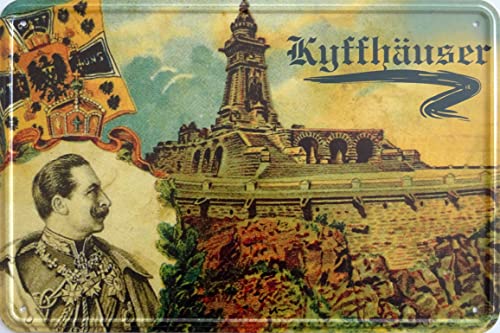 Blechschild Schild 20x30cm - Kyffhäusser Barbarosse Denkmal Kaiser Wilhelm Thüringen Harz vintage retro von vielesguenstig by Robby Wanka