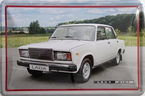 Blechschild Schild 20x30cm - LADA PKW DDR Oldtimer Auto von vielesguenstig by Robby Wanka