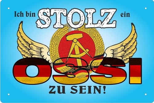 Blechschild Schild 20x30cm gewölbt - Ich bin stolz ein OSSI zu sein Osten Ostalgie DDR Blechschild Schild 20x30cm gewölbt - Ich bin stolz ein OSSI zu sein Osten Ostalgie DDR von vielesguenstig by Robby Wanka