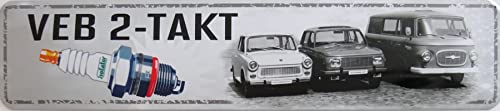 Schild Blechschild Strassenschild VEB 2-Takt Trabant Wartburg Barkas B1000 DDR Oldtimer von vielesguenstig by Robby Wanka