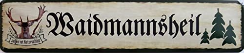 Schild Blechschild Strassenschild Waidmannsheil jagen ist Naturschutz Jagd Wild Wald Forst Schild Blechschild Strassenschild Waidmannsheil jagen ist Naturschutz Jagd Wild Wald Forst von vielesguenstig by Robby Wanka