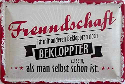 vielesguenstig by Robby Wanka Blechschild Schild 20x30cm - Freundschaft ist mit Anderen Bekloppten noch Bekloppter zu Sein als Man selbst Schon ist Freunde Vintage Deko Geschenk vielesguenstig by Robby Wanka Blechschild Schild 20x30cm - Freundschaft ist mit Anderen Bekloppten noch Bekloppter zu Sein als Man selbst Schon ist Freunde Vintage Deko Geschenk von vielesguenstig by Robby Wanka