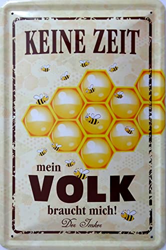 vielesguenstig by Robby Wanka Blechschild Schild 20x30cm - Keine Zeit Mein Volk braucht Mich Imker Bienen Honig vielesguenstig by Robby Wanka Blechschild Schild 20x30cm - Keine Zeit Mein Volk braucht Mich Imker Bienen Honig von vielesguenstig by Robby Wanka