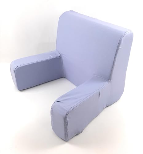 Bequemer Sessel, orthopädische Rückenlehne oder Gesundheits-Sessel mit abnehmbarem und waschbarem Stoff. Schlafsessel für ältere Menschen oder Stillen, große Rückenlehne (Satin Lila XL) von Viglietti