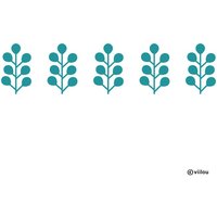 Bordüren Wandsticker Ornamente Wandaufkleber Florale Wandtattoos Deko Wandbordüre Pflanzen Illustration Aufkleber Muster 01 von viilou