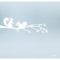 Fenstersticker Eichhörnchen Aufkleber Silhouetten Eichhörnchen Sticker Fenster Ast Baum Fensteraufkleber Deko Diy von viilou