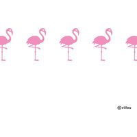 Flamingos Wandsticker Kinderzimmer Bordüren Tiere Wandaufkleber Babyzimmer Dekoration Diy Wandtattoos Wickelzimmer Illustration Flamingo von viilou