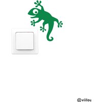 Gecko Wandaufkleber Lichtschalter Wandsticker Kinderzimmer Wandtattoos Tiere Babyzimmer Illustrationen Wickelzimmer Dekoration Diy von viilou
