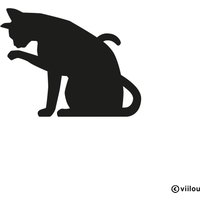 Wandsticker Katze Silhouette Wandaufkleber Katzen Wandtattoos Kätzchen Illustration Fenster Bilder Aufkleber Diy Dekoration von viilou