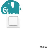 Wandtattoo Elefant Sticker Lichtschalter Wandaufkleber Elefanten Wandtattoos Kinderzimmer Deko Illustration Elefant Aufkleber Diy von viilou