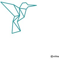 Wandtattoo Kolibri Wandaufkleber Origami Vögel Silhouetten Wandtattoos Tiere Illustration Kolibris Wandsticker Dekoration Diy von viilou