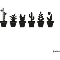 Wandtattoo Pflanzen Wandsticker Kakteen Wandtattoos Pflanzen Wandaufkleber Kaktus Sticker Blumen Illustration Bambus Dekoration Diy von viilou