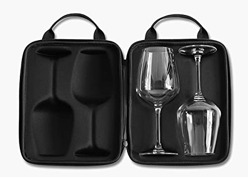 viinocase - 2 Gläser to go ++ 2 hochwertige Weingläser im Schutzcase perfekt verpackt zum Mitnehmen von viinocase
