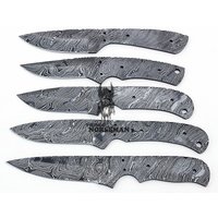 5 Damaszener Stahl Blank Klingen Messer Für Messerzubehör, A Supplies To Make Messer, Damascus Steel Blades | Vbb-118 von vikingsnorsemanAU