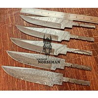 5 Damaszener Stahl Blank Klingen Messer Für Messerzubehör, A Supplies To Make Messer, Damaskus Klingen | Vbb-102 von vikingsnorsemanAU