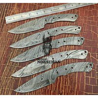5 Damaszener Stahl Blank Klingen Messer Für Messerzubehör, A Supplies To Make Messer, Damaskus Klingen | Vbb-109 von vikingsnorsemanAU