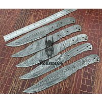 5 Damaszener Stahl Blank Klingen Messer Zur Messerherstellung, A Supplies To Make Messer, Damascus Steel Blades | Vbb-107 von vikingsnorsemanAU