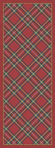 VILBER Wales, roter Teppich 04 (52 x 140 x 0,2 cm), PVC-Polyester, rutschfest, waschbar, hitzebeständig, mit Möglichkeit von Tischsets und Tischläufer von VILBER