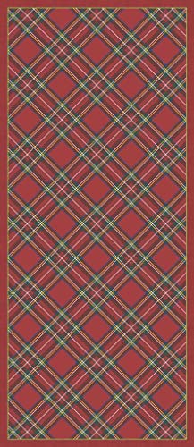 Vilber Wales, roter Teppich 04 (78 x 180 x 0,2 cm), PVC-Polyester, rutschfest, waschbar, hitzebeständig, mit Möglichkeit von Tischsets und Tischläufer von Vilber