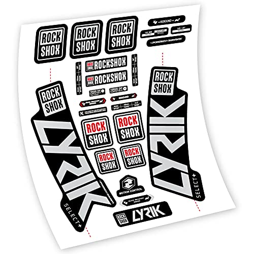Aufkleber aus Vinyl, selbstklebend, Rock Shox Lyrik Select+ 2020 Gabel (hellsilber) von vinilosbici