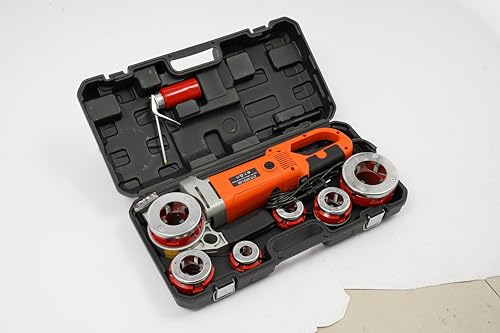 Elektroschraubmaschine Mit Sechs Formen Upgrade-Version Ausgestattet Mit Sechs Gewindeschneidmessen in Verschiedenen GrößEn ZubehöR & Koffer zum Schneiden von Verzinkten Rohren Usw Elektroschraubmaschine Mit Sechs Formen Upgrade-Version Ausgestattet Mit Sechs Gewindeschneidmessen in Verschiedenen GrößEn ZubehöR & Koffer zum Schneiden von Verzinkten Rohren Usw von vinnyooc