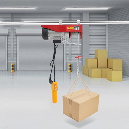 Seilwinde Seilwinde Elektrisch 220v Elektrischer Hoist 800kg Tragkraft 13000w Kupfermotor Kettenzug Elektrisch Elektrische Seilwinde Seilzug Elektrisch Kabelfernbedienung Baustellen/Lager/Fabriken von vinnyooc