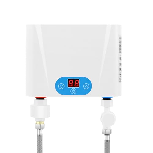 Sofortiger elektrischer Warmwasserbereiter, sofortiger Durchlauferhitzer, elektrischer Wassererhitzer ohne Tank, 220 V, sofortiges endloses Warmwasser, Mini Smart, Küchenreinigung unter der Spüle Sofortiger elektrischer Warmwasserbereiter, sofortiger Durchlauferhitzer, elektrischer Wassererhitzer ohne Tank, 220 V, sofortiges endloses Warmwasser, Mini Smart, Küchenreinigung unter der Spüle von vinnyooc
