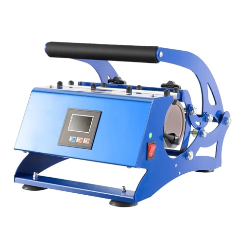 vinnyooc Horizontale WäRmeüBertragungs-Becherroster 6-In-1 Mug Sublimationspresse Tassenpresse Maschine 6 Untersetzer Transferpresse DIY Keramik/Aluminiumlegierung für Kaffeetasse Becherdruckmaschine von vinnyooc