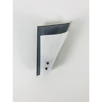 Mid Century Wandleuchte Mit Blauem Rahmen - Dreieck Form Weißer Kunststoff Glasschirm Deutschland 1950Er Jahre von vinovo