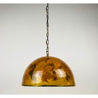 Midcentury Plexiglas Pendellampe Mit Echten Blättern, Deutschland, 1960Er Jahre von vinovo