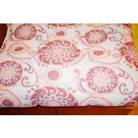 Schöne Geblümte Dicke Vintage Tagesdecke/Plümo 140x180 70Er Jahre Rosa/Weiß Mid Century Retro Fabric Blanket Schöne Geblümte Dicke Vintage Tagesdecke/Plümo 140x180 70Er Jahre Rosa/Weiß Mid Century Retro Fabric Blanket von vintageBagsAndCo