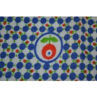 Schöner Flauschiger Biber Vintage Stoff in Knalligen Farben Mid Century Retro Bedding Fabric Shabby Chic von vintageBagsAndCo