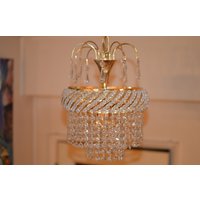 Boho Kristall Kronleuchter von vintageLightAndHome