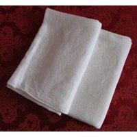 Vintage Weiße Leinen Tischdecke 180 X 140 cm Große, Zweiseitige Tischdecke Vintage Weiße Leinen Tischdecke 180 X 140 cm Große, Zweiseitige Tischdecke von vintageNB