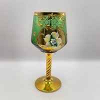 Vintage Handgemachtes Weinglas Von Bohemia | 200 Ml. Tschechoslowakei. 1544 von vintagedecor37